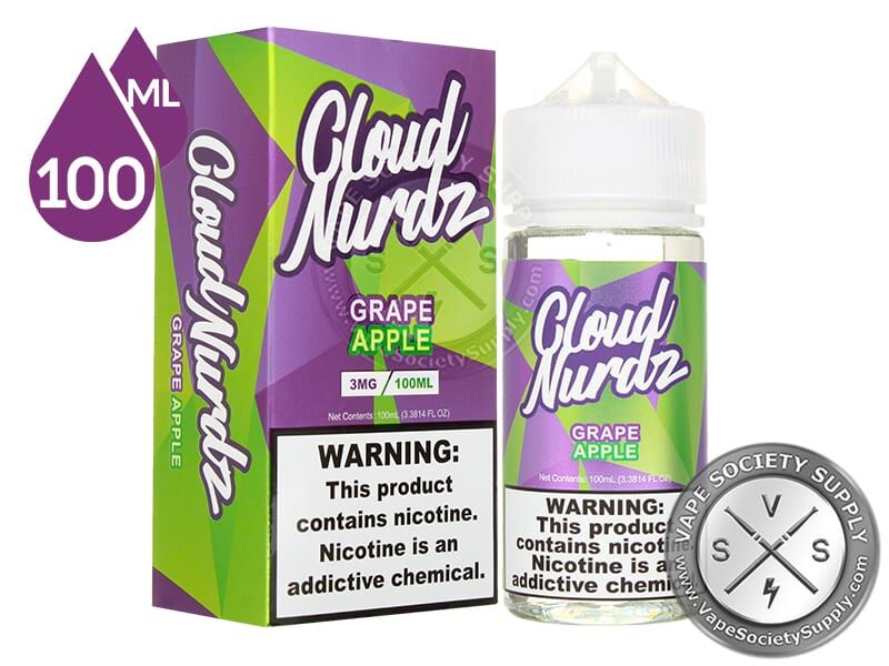 Grape Apple by Cloud Nurdz 100ml bottle and box