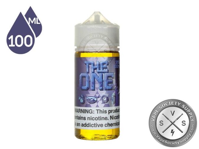 Blueberry THE ONE 100ml bottle, front label
