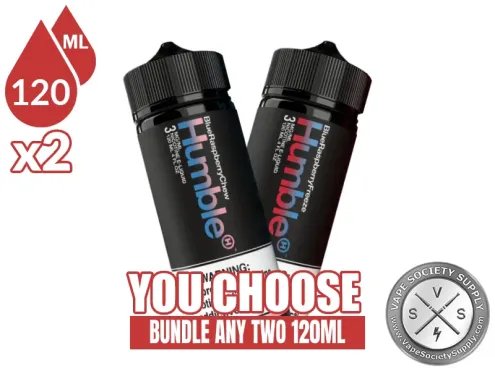 Humble Juice Bundle 2x120ml (240ml): 2 bottles with a You Choose banner