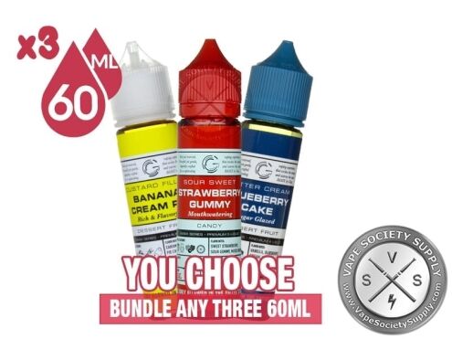 BSX Bundle 3x60ml (180ml): 3 bottles with a You Choose banner