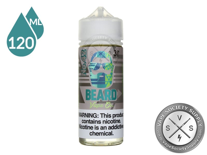 No. 42 Beard Vape Co 120ml bottle, front label