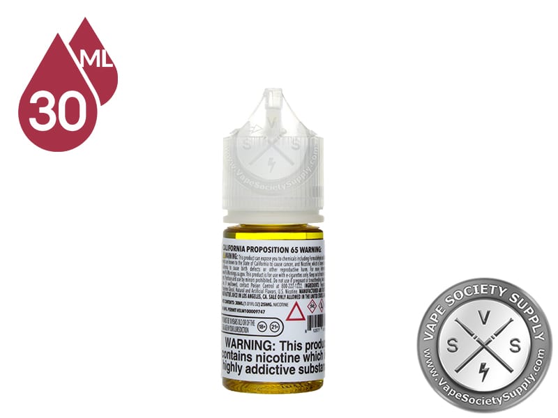 Classic Tobacco by Mad Hatter I Love Salts 30ml bottle, back label with warnings