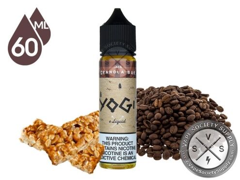 Java Granola Bar by YOGI 60ml bottle with coffee beans and granola bars