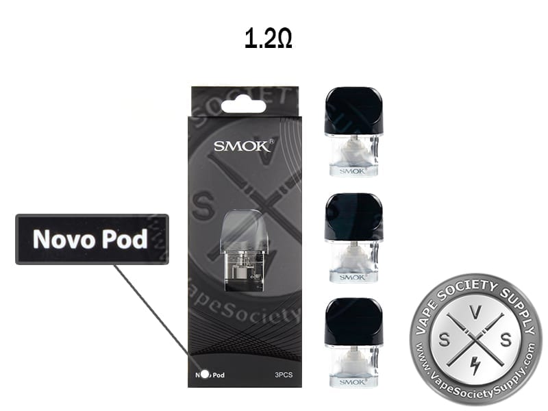 SMOK Novo Pod box for the 1.2Ω pod, 3 pcs, with three pods