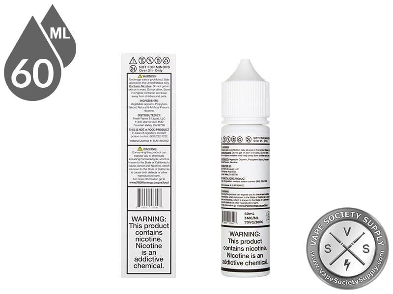 Barnyard Berry by Fresh Farms 60ml box back panel and bottle