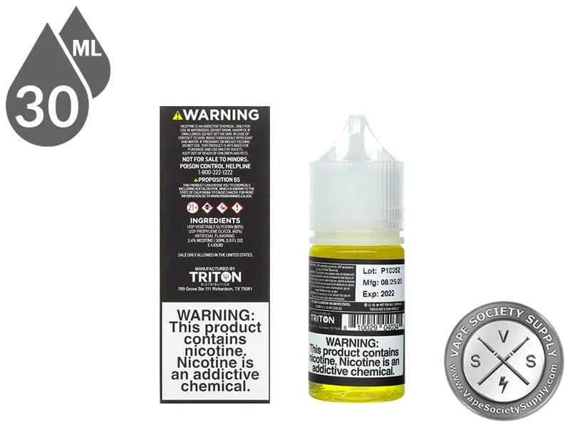 Pineapple Express Vapetasia Salt 30ml bottle next to the box back with ingredients
