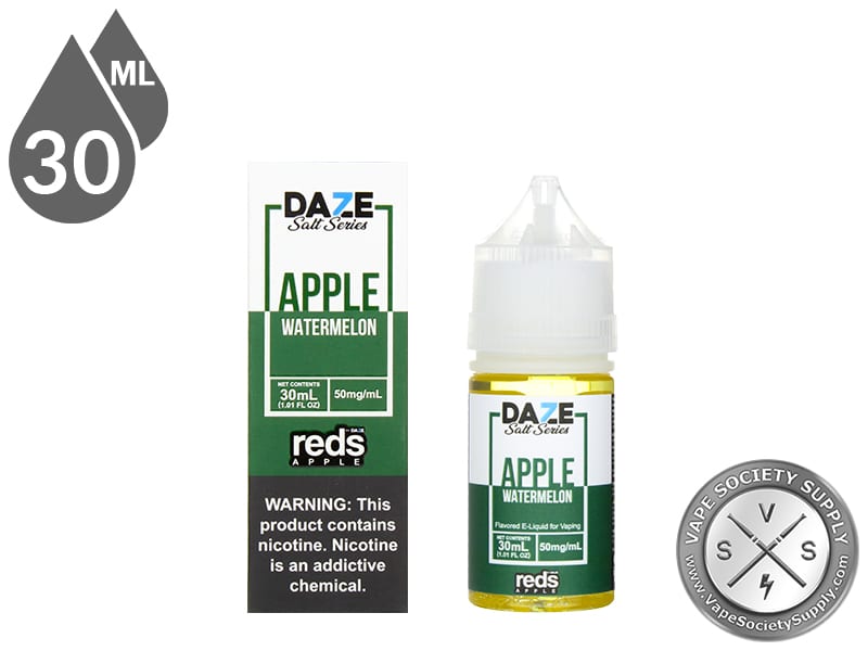 Watermelon Reds Apple 7 Daze Salt 30ml bottle and box