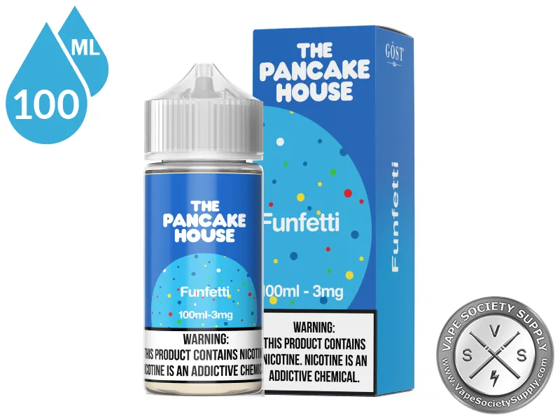 Funfetti by The Pancake House 100ml bottle and box