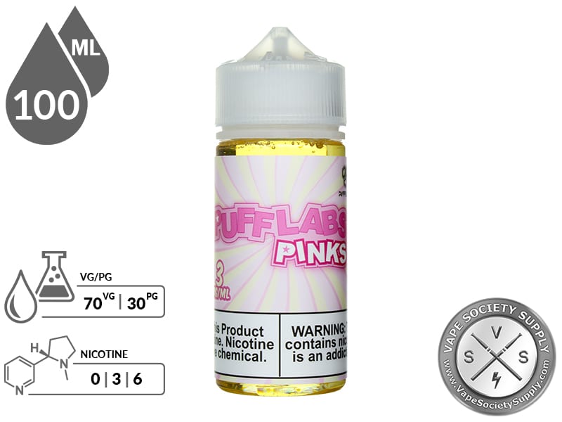 Puff Labs 100ml Pinks Vape Juice