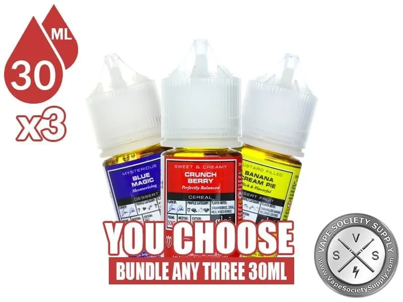 BSX Salt Bundle 3x30ml (90ml): 3 bottles with a You Choose banner