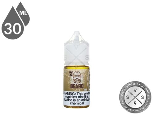 No. 32 Beard Salt 30ml bottle, front label