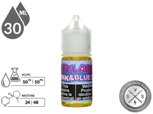 Puff Labs Salt 30ml Pink And Blues Vape Juice