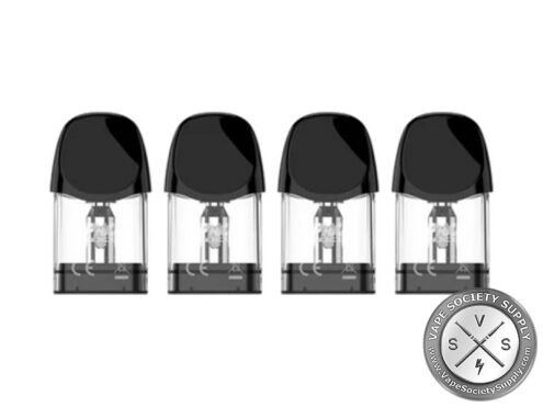 Four Uwell Caliburn A3 refillable pods side by side