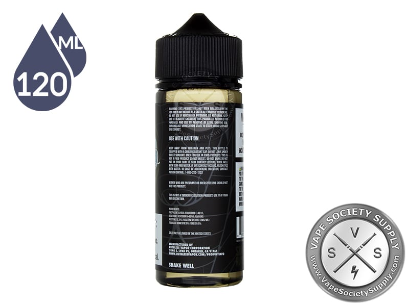 Swamp Thang On Ice Ruthless Vapor 120ml bottle side label