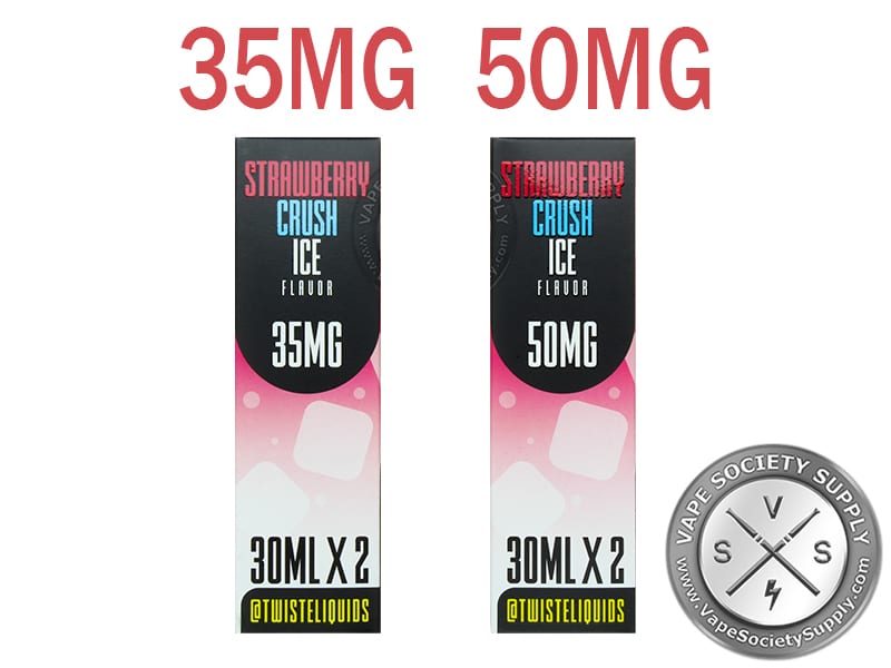 Strawberry Crush Ice by Twist Salt 60ml 35mg and 50mg boxes