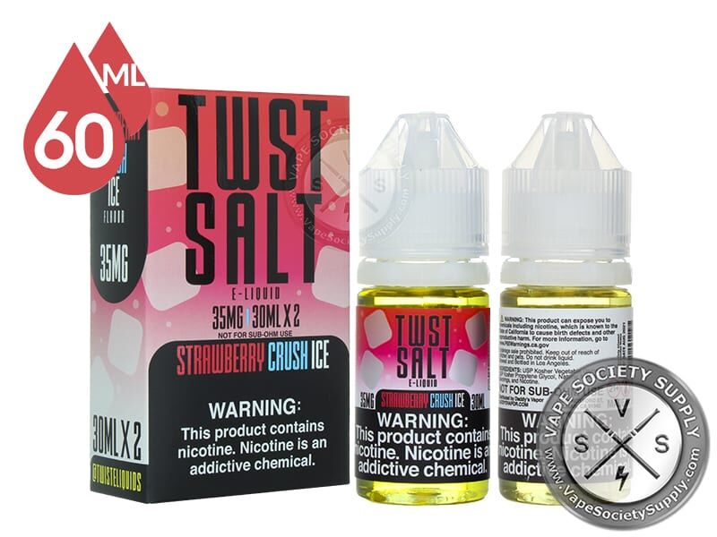 Strawberry Crush Ice by Twist Salt 60ml bottles and box