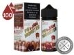 Strawberry PB & Jam Monster 100ml bottle in front of its box