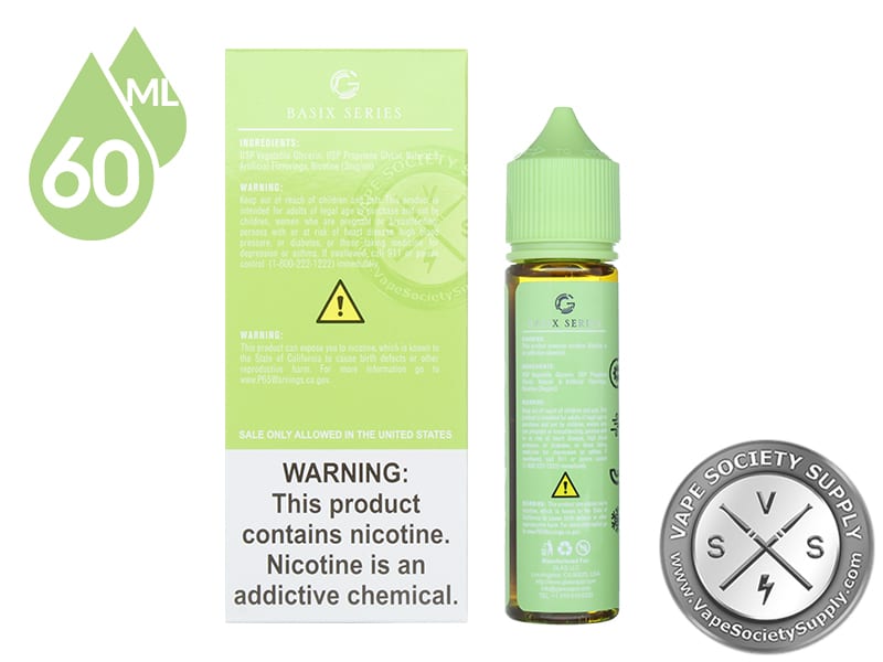 Cool Melon by BSX 60ml box back panel and bottle