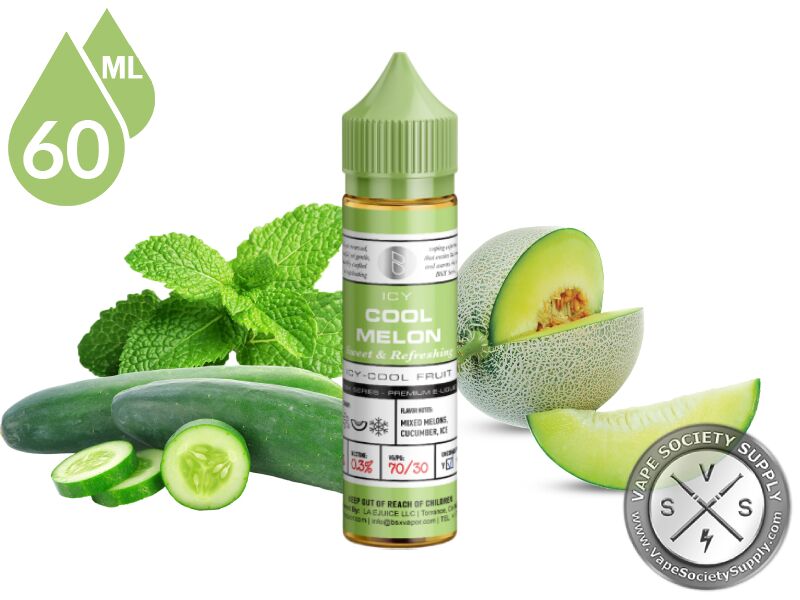 Cool Melon by BSX 60ml bottle with cucumbers, mint leaves and melon