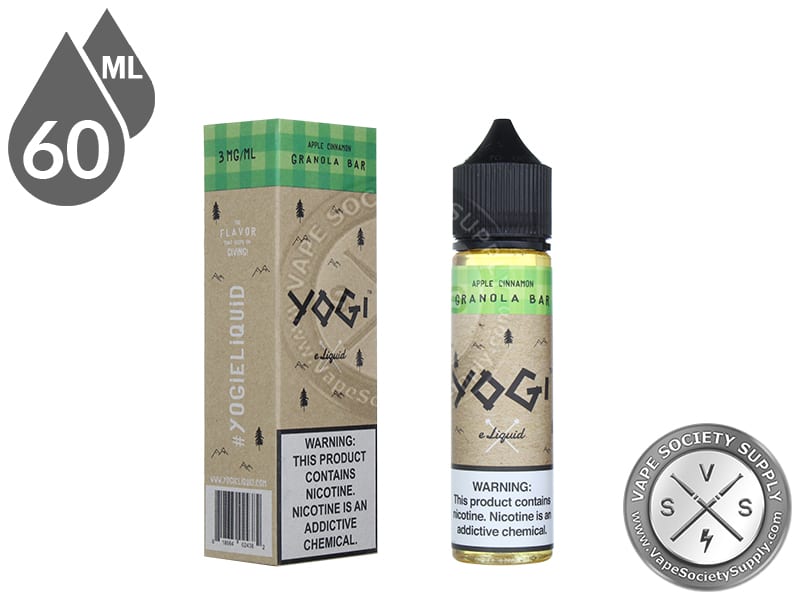 Apple Cinnamon Granola Bar by YOGI 60ml bottle and box
