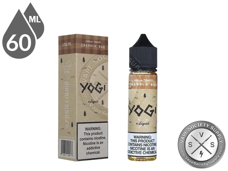 Vanilla Tobacco Granola Bar by YOGI 60ml bottle and box