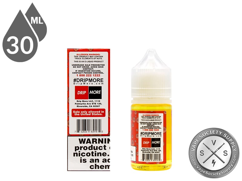 Berry Dweebz Candy King On Salt 30ml box side and bottle label