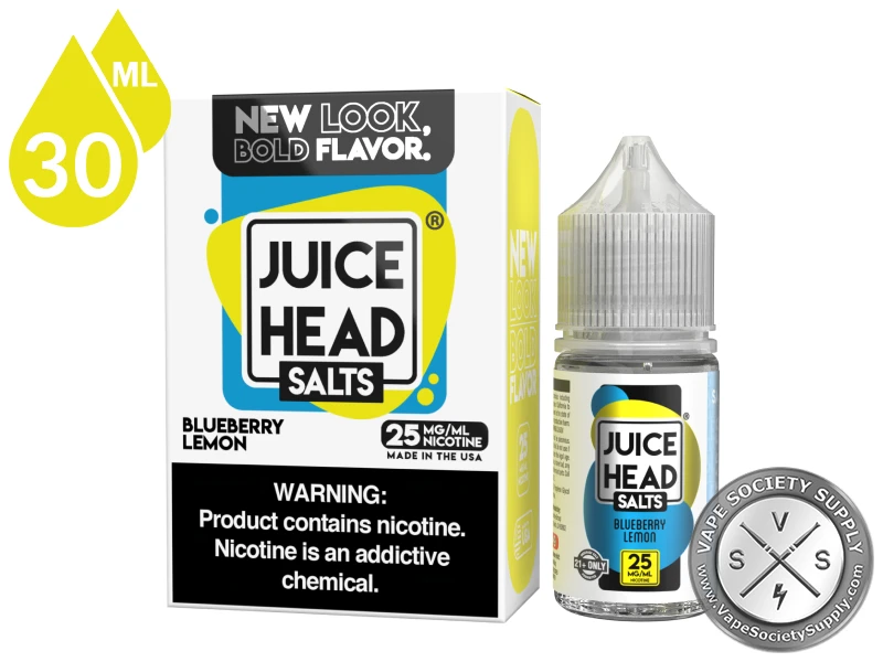 Blueberry Lemon Juice Head Salts 30ml bottle and box