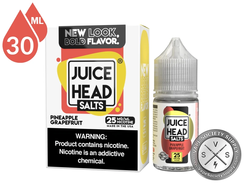 Pineapple Grapefruit Juice Head Salts 30ml bottle and box