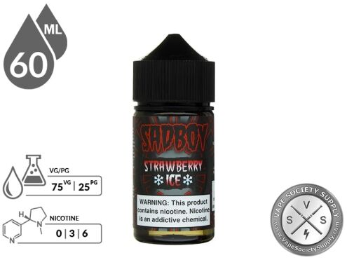 Strawberry Ice by SadBoy E-Liquid 60ml