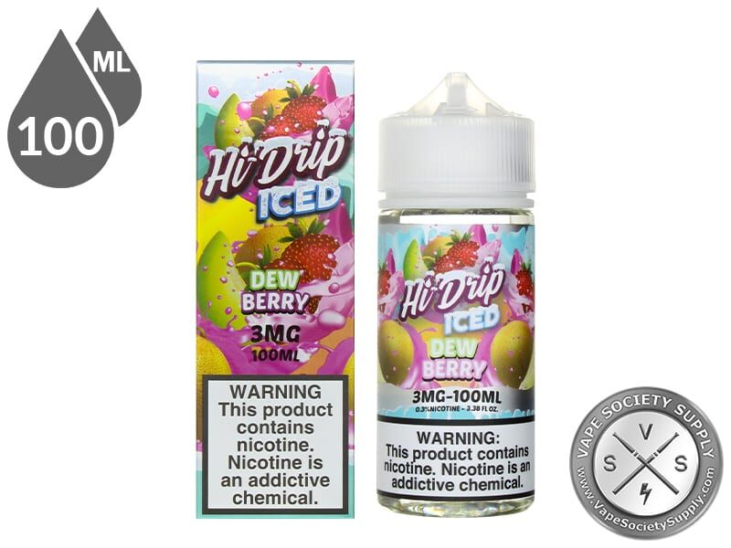 Dew Berry Iced by Hi Drip 100ml bottle and box