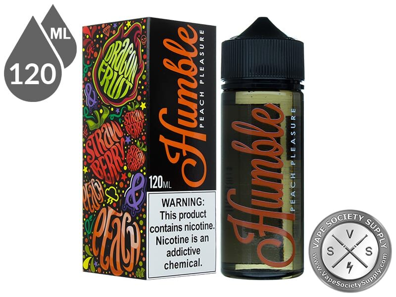 Peach Berries by Humble Juice 120ml bottle and box