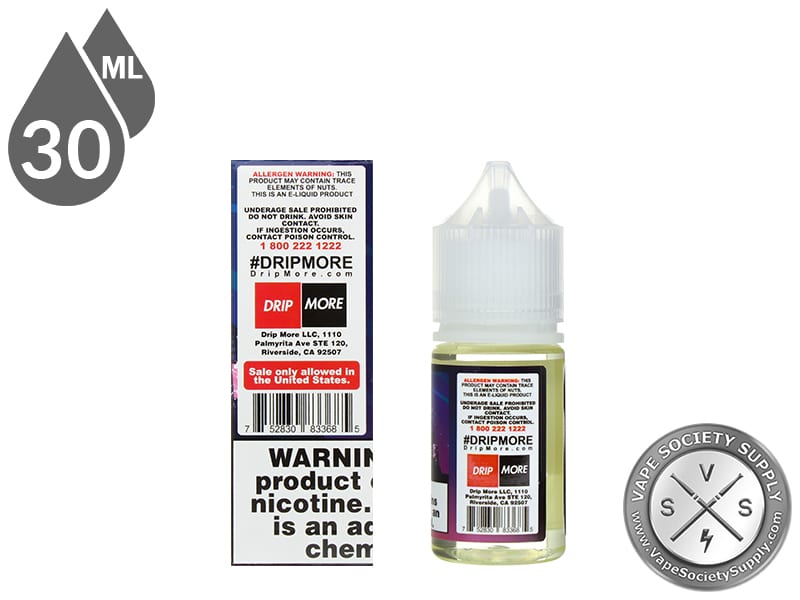 Pink Squares Candy King On Salt 30ml box side and bottle label