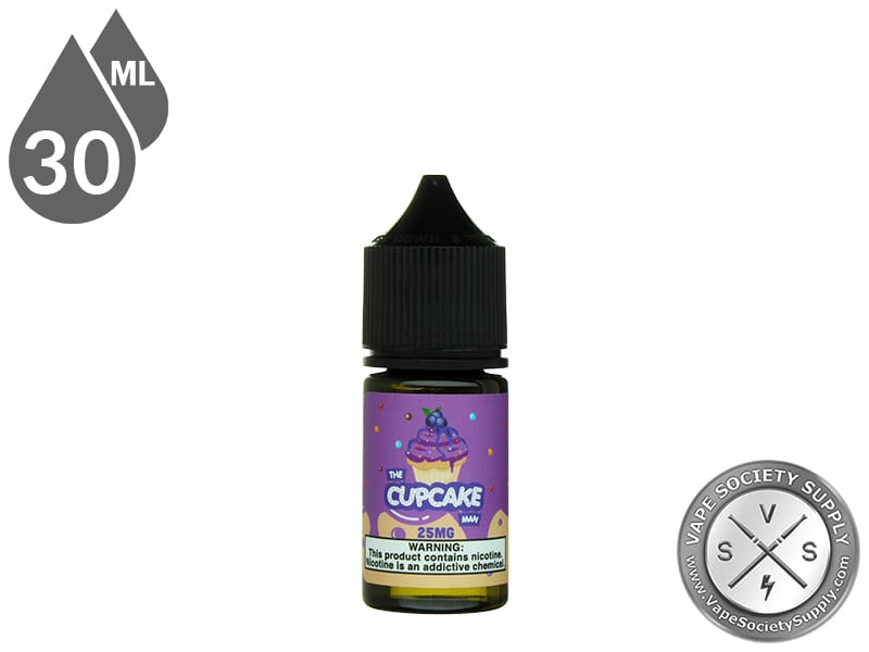 The Cupcake Man Blueberry by Vaper Treats Salt 30ml bottle, front label