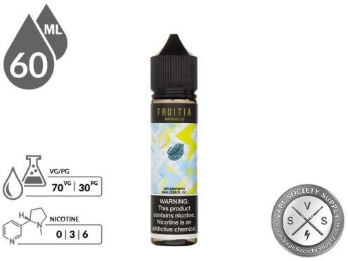 Fruitia 60ml Banana Ice EJuice