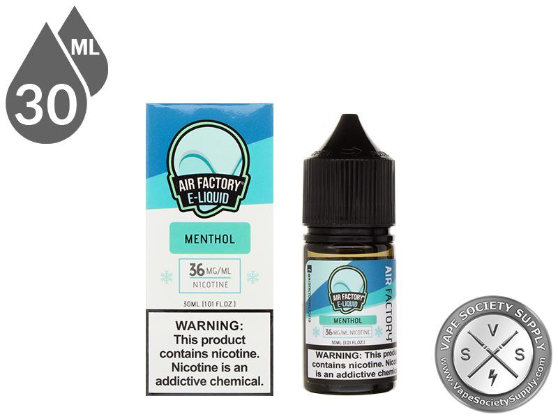 Menthol by Air Factory Salts 30ml bottle and box
