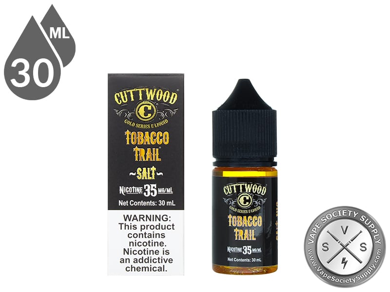 Tobacco Trail by Cuttwood Salt 30ml bottle and box