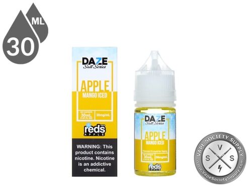 Mango Iced Reds Apple 7 Daze Salt 30ml bottle and box