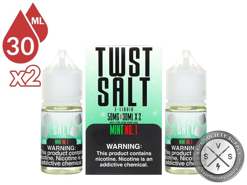 Mint No. 1 by Twist Salt 60ml bottles and box