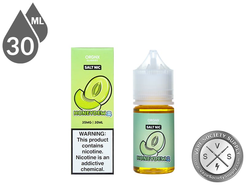 Honeydew Ice by ORGNX Salt Nic 30ml bottle and box