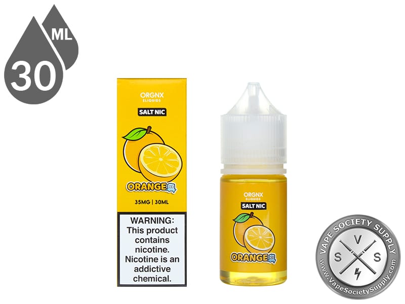 Orange Ice by ORGNX Salt Nic 30ml bottle and box