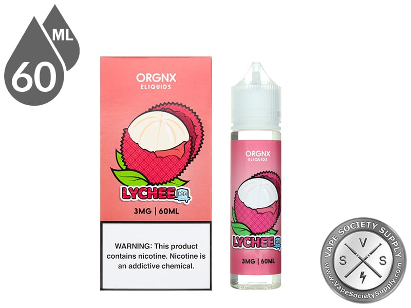 Lychee by ORGNX 60ml bottle and box