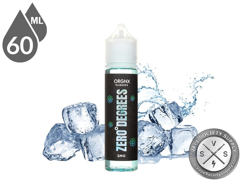 Zero Degrees by ORGNX 60ml bottle with ice