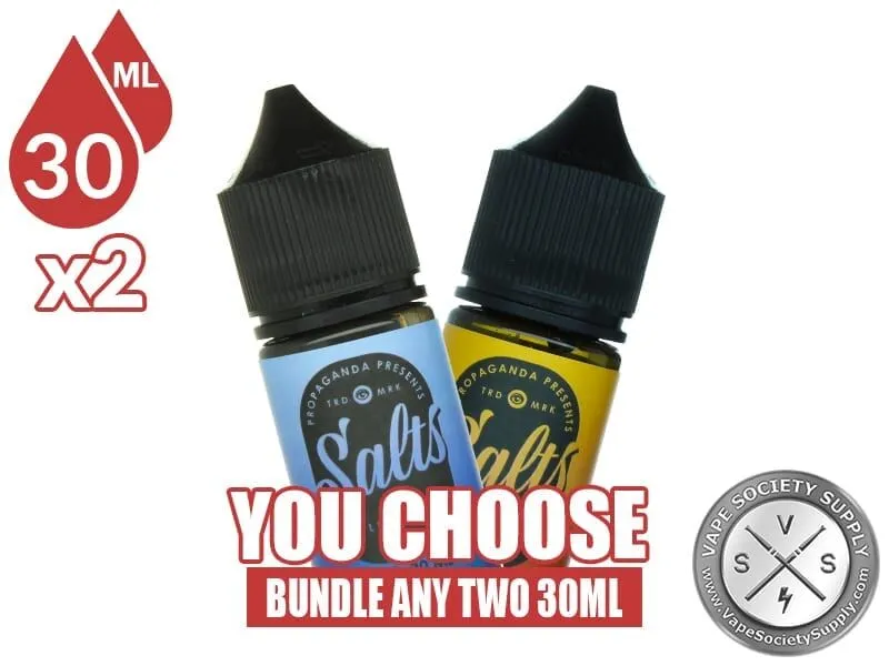 Propaganda Salts Bundle 2x30ml (60ml): 2 bottles with a You Choose banner