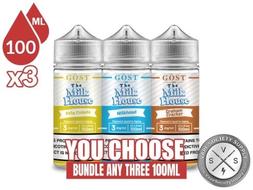 The Milk House E-Juice Bundle 3 100ml (300ml)