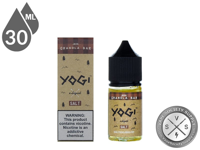 Java Granola Bar by YOGI Salt 30ml bottle and box