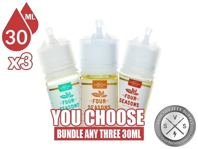 Four Seasons Salt Bundle 3x30ml (90ml): 3 bottles with a You Choose banner