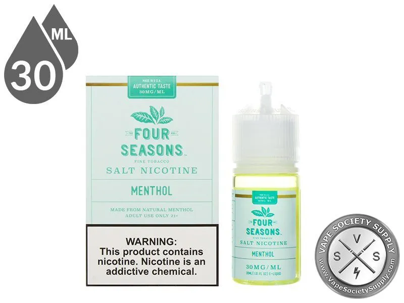 Menthol by Four Seasons Salt 30ml bottle and box
