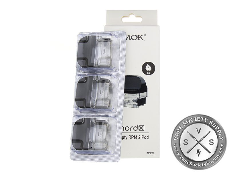 SMOK Nord X Empty RPM 2 Pod box, 3 pcs, with three pods in a blister pack