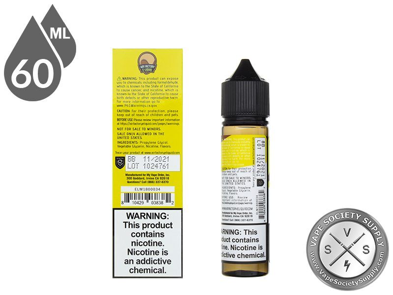Air Factory 60ml Custard Tobacco E Liquid