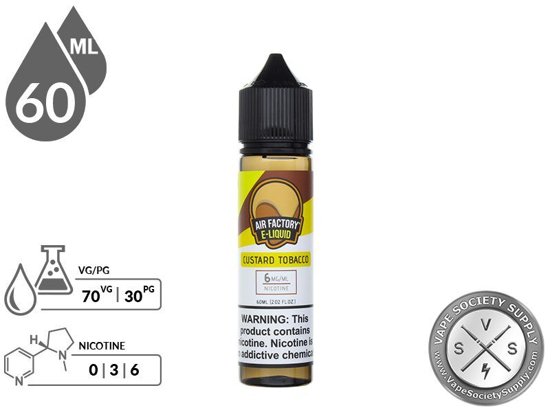 Air Factory 60ml Custard Tobacco EJuice